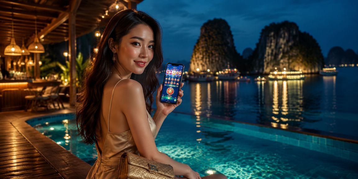 Người chơi thư giãn và theo dõi kết quả thưởng VIP tại Hạ Long Bay