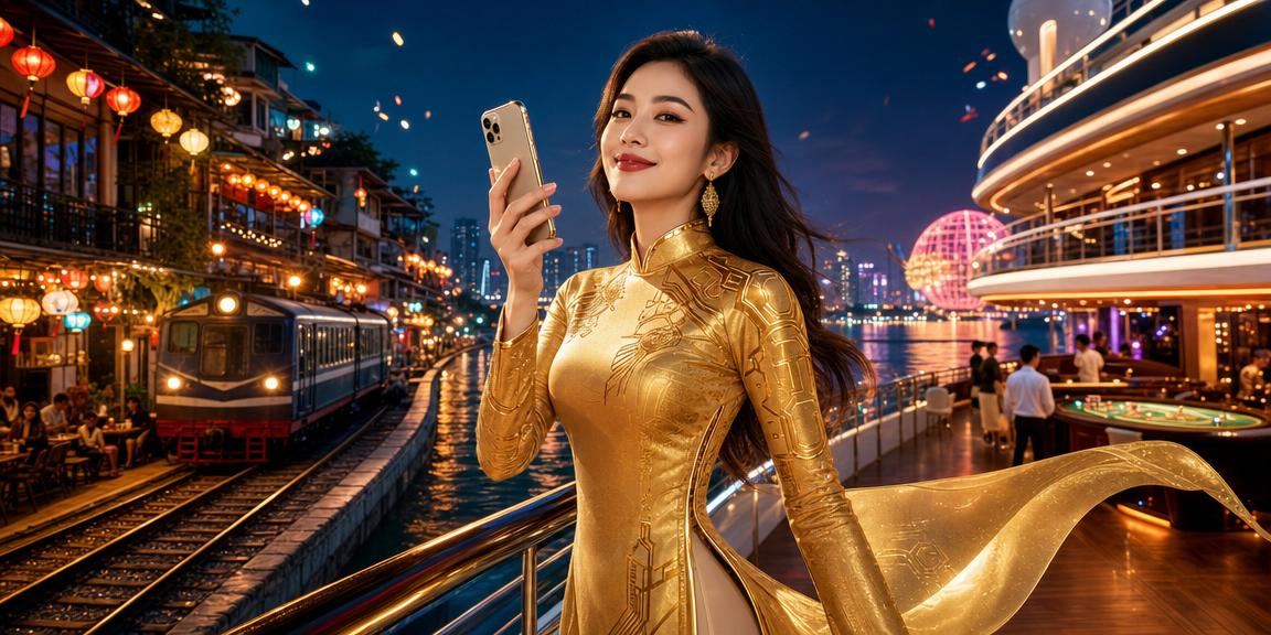 Người chơi Hà Nội trải nghiệm casino trên điện thoại với áo dài truyền thống